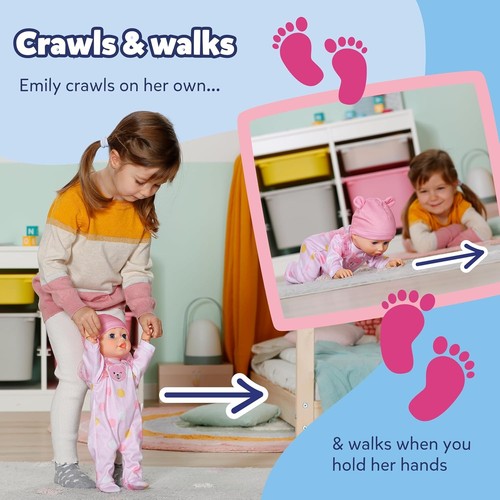 Baby born emily walk with - born, me