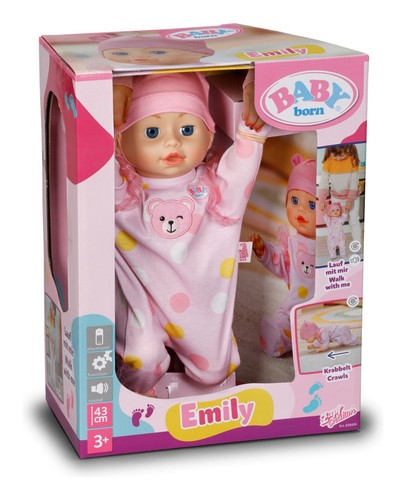 Baby born emily walk with - baby, me