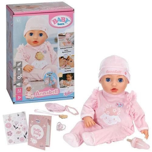 Baby born annabell 43cm - born, doll