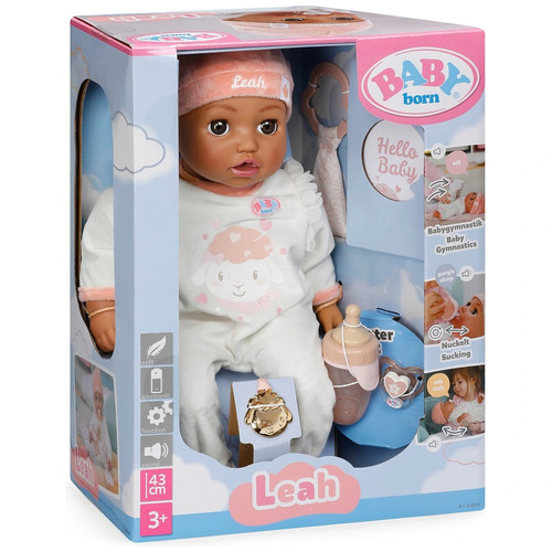Baby born leah - baby, 43cm